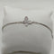 Bracciale oro 18k bianco ciondolo farfalla 19 cm 4.50 gr | Gioiellitosti.it